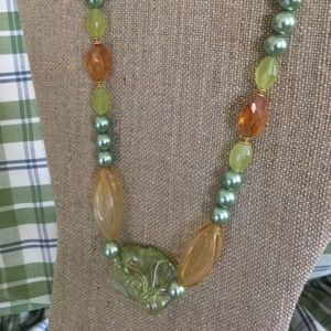 Boho pearl necklace